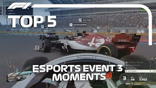 Top 5 Moments  F1 Esports Pro Series 2019 Event 3 [upl. by Allemat]