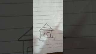 Simple draw house 🏠🏠shorts youtubeshorts [upl. by Morgan]