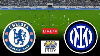 🔴Chelsea vs Inter Milan LIVE⚽Club Friendly 2024  videogame simulators [upl. by Zitvaa]