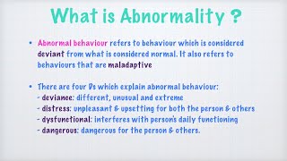 Meaning of abnormality abnormalpsychology psychologicaldisorders [upl. by Enylecoj]