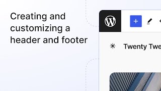 Creating and customizing a header and a footer [upl. by Yeliw]