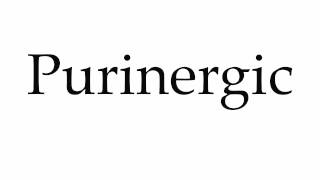 How to Pronounce Purinergic [upl. by Ivon839]