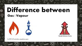 Difference between Gas and Vapour [upl. by Ahsimet126]