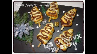 Sapin feuilleté au nutella [upl. by Refynnej755]