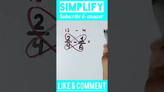 Simplification  subtraction of fraction shorts simplfication maths mathstricks simplify ssc [upl. by Sass585]