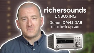 Unboxing the Denon DM41 DAB mini hifi system  Richer Sounds [upl. by Rednasela659]