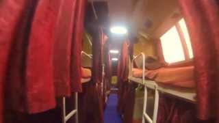 VRL Travels Multi Axle AC Sleeper Bus interiors [upl. by Noreht883]