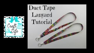 Craft Life  Back to School  Duct Tape Lanyard Tutorial [upl. by Gunning339]