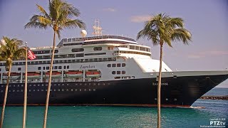 Holland America Lines MS ZAANDAM Arriving into Port Everglades 422020 [upl. by Stevy494]