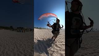 Paramotor Take Off With A Cravatte sanddune dream beach youtubeshorts adventure ppg [upl. by Otilopih]