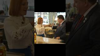 Gov Pritzker helps Jen Psaki ‘prove her mettle’ with a shot of Malort [upl. by Mateo]