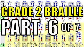 Grade 2 Braille 67  Rules for Braille Writing amp Braille Memory Aides [upl. by Airekat]