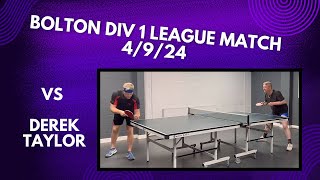 Neil Myatt vs Derek Taylor  Bolton Div 1 League Match  4924 [upl. by Gianina]