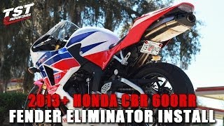 How to Honda CBR 600RR 20132018 Fender Eliminator Installation [upl. by Siroled]