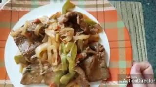 BISTEC DE CARNE DE RES SALVADOREÑO Receta 👇👇 [upl. by Bender]