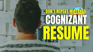 COGNIZANT RESUME  Cognizant Resume format for freshers [upl. by Matias]