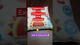 Pasteurized and Homogenized milk explained‼️newslearningstudyenglish shortsytshortsviralvideo [upl. by Helgeson]