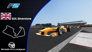 Brazil rF1 League Formula 2  R15  GP DE SILVERSTONE  AO VIVO [upl. by Yorgo]