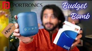 Portronics SoundDrum 1 10W I Unboxing amp Review  SoundTest IBluetooth Speaker under 1000 portronics [upl. by Bowman]