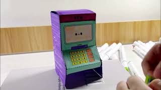 DIY Mini ATM  Cute Craft to make with Paper [upl. by Verdi]