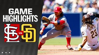 Cardinals vs Padres Game Highlights 4324  MLB Highlights [upl. by Letnuhs]