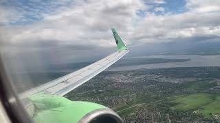 Flair Airlines B737800 Arrival at YQB [upl. by Mima916]