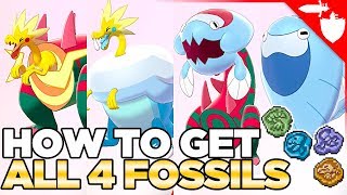 How to Get All Fossil Pokemon  Dracozolt Arctozolt Dracovish amp Arctovish Pokemon Sword and Shield [upl. by Retsim]