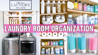 EXTREME LAUNDRY ROOM ORGANIZATION  DIY Budget Laundry Room Makeover with Temu [upl. by Ycnay]