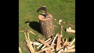 How to make Kindling splitter made from an old axe head DIY [upl. by Claude154]