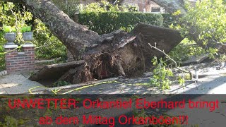 Unwetter Orkan EBERHARD tobt ab dem Mittag über Deutschland 😯Mod Dominik Jung [upl. by Nevarc]