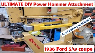 Ultimate Power Hammer Attachment forms 36 Ford Coupe patch panel [upl. by Kalli]