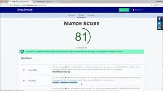 SkillSyncer  Score and Match your Resume to a Job [upl. by Fonzie988]