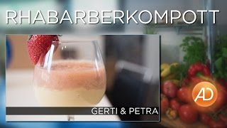 Rhabarberkompott  AD Kochstudio  vegan und lecker  Gerti Benckendorff [upl. by Roti]