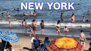 NEW YORK CITY Walking Tour 4K  CONEY ISLAND  Coney Island Boardwalk amp Beach Walking Tour 🏝️🏖️ [upl. by Bocoj612]