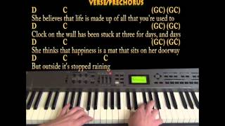 3AM Matchbox 20 Piano Cover Lesson in G with ChordsLyrics G C D Em [upl. by Darrin627]