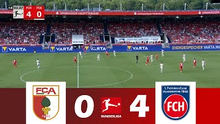 FC Augsburg gegen 1 FC Heidenheim 04  Bundesliga 202425  Spielen Höhepunkte [upl. by Jasmina]