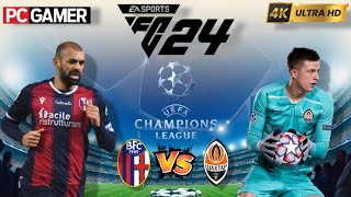 FC 24  Bologna vs Shakhtar Donetsk  UEFA Champions League 2425  PC™ 4K60 [upl. by Ronda]