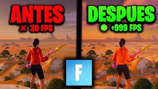 La MEJOR OPTIMIZACION Para FORTNITE C5S2 ✅ AUMENTA Tus FPS [upl. by Odranreb]