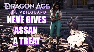 Neve gives Assan a treat  Dragon Age The Veilguard [upl. by Nerta643]