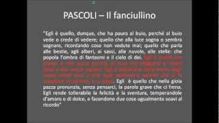 Pascoli  Il fanciullino [upl. by Ajax]