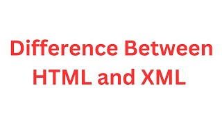 Difference between HTML and XML Interview questions CSIT Branch html [upl. by Godliman]