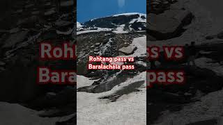 Rohtang pass or Baralacha pass rohtang baralachapass snowpoint mountains spitivalley nature [upl. by Artenahs]