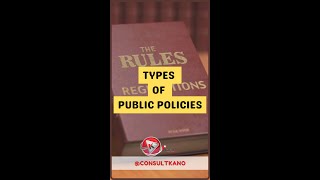 5 Types of Public Policy Explained publicpolicy policy [upl. by Hansiain520]