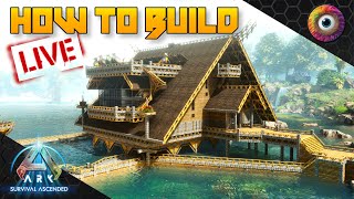 How to Build the BEST Starter Base LIVE  Ark Survival Ascended [upl. by Nirroc881]