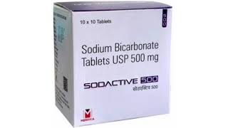 SODACTIVE 500 Tablets Sodium Bicarbonate Tablets USP 500 mg [upl. by Annoiek]