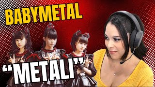 AbiGirls 1st time listen amp reaction to quotMetaliquot by BabyMetal What a voice [upl. by Weikert]