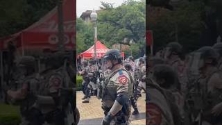 Texas DPS arrive on scene at UT Austin to stop Palestine protestors [upl. by Laven]