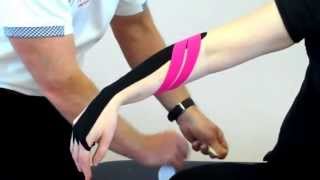 How to apply Kinesiology tape for Tennis Elbow  lateral epicondilitis [upl. by Artimas]