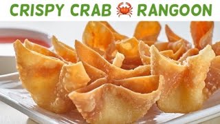 Crispy Crab Rangoon  American Chinese Crab Rangoon Recipe  Crab Rangoon Recipe [upl. by Hctud]