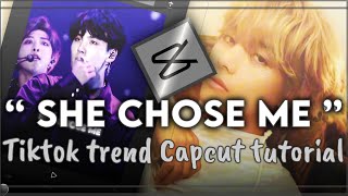 “She chose me Did she” tiktok trend capcut tutorial [upl. by Manara57]